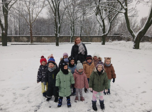 Zimowe zabawy na śniegu