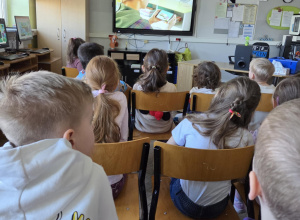 Stokrotki z wizytą w Szkole Podstawowej